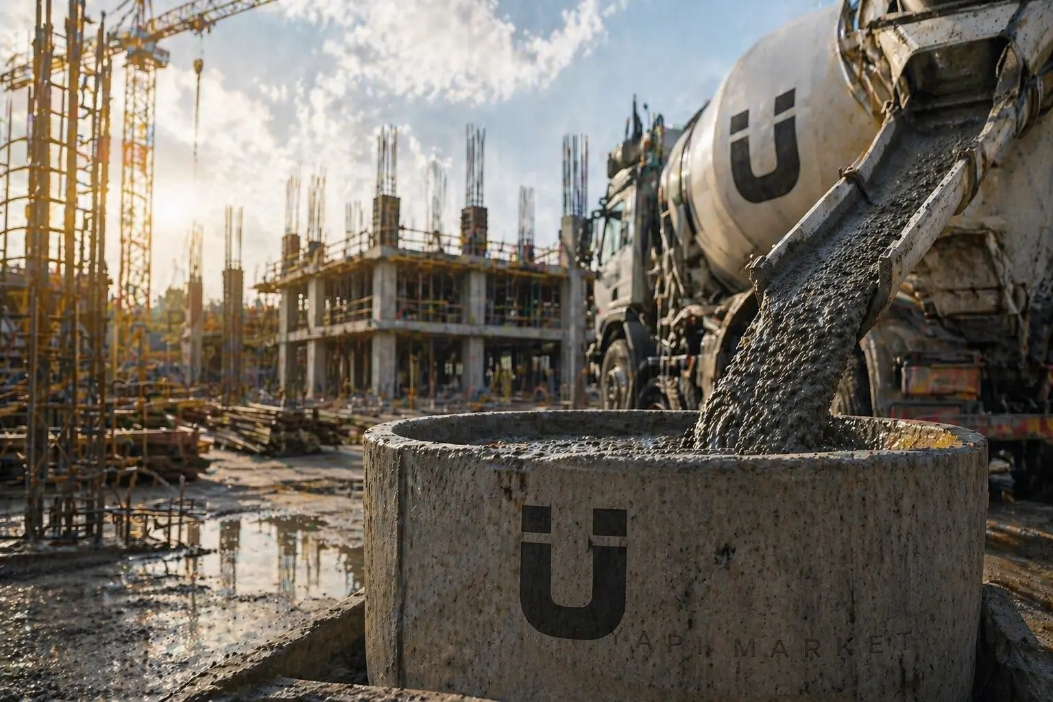 Hazır beton döküm ve temel uygulamaları
