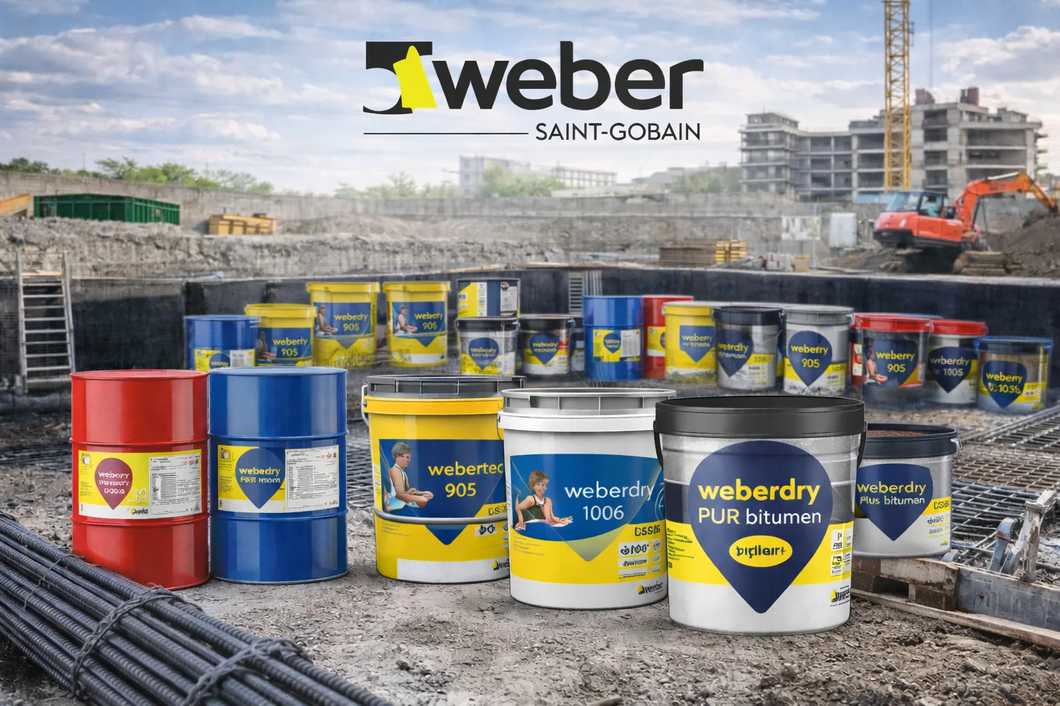 Weber temel izolasyon su yalıtım membran ve temel koruma ürünleri