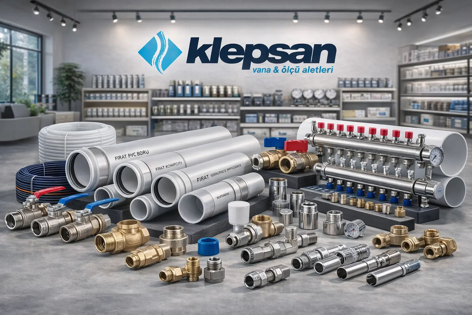 Klepsan tesisat sistemleri bağlantı elemanları ve boru ekipmanları