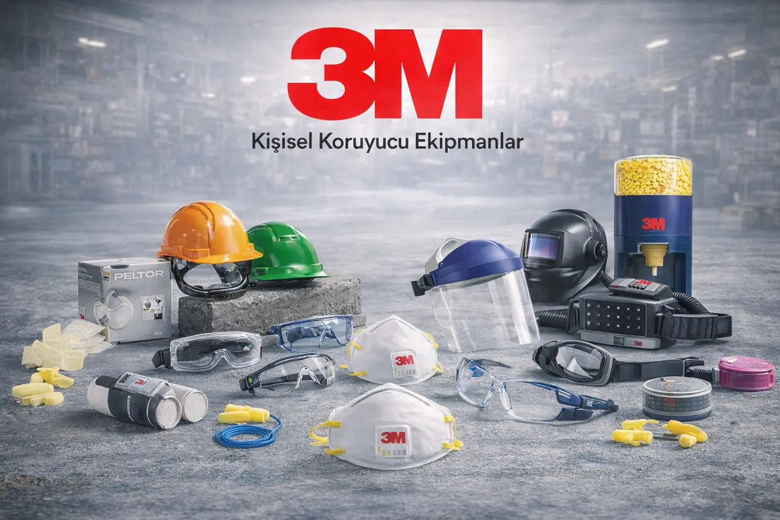 3M iş güvenliği ekipmanları kişisel koruyucu donanım çözümleri